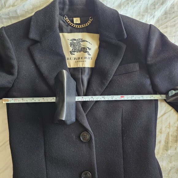 Burberry London Wool Cashmere Coat - Black - Sz UK2/US0/IT34 - Picture 15 of 16